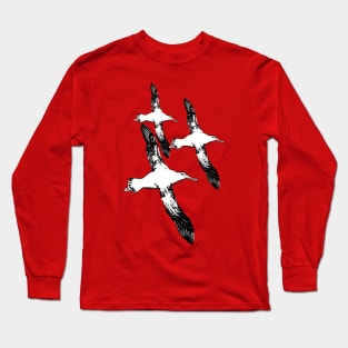 A Trio of Wandering Albatross Long Sleeve T-Shirt